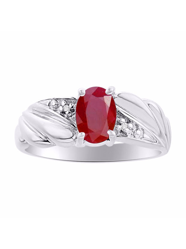 Rylos Angel Wing Birthstone Ring 7X5MM Gemstone & Diamonds - Elegant Stone Jewelry for Women in Sterling Silver, Available in Sizes 5-10