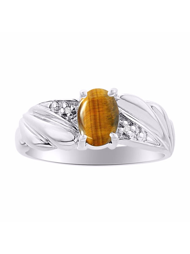 Rylos Angel Wing Birthstone Ring 7X5MM Gemstone & Diamonds - Elegant Stone Jewelry for Women in Sterling Silver, Available in Sizes 5-10