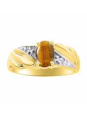 Rylos 14K Yellow Gold Angel Wing Birthstone Ring 7X5MM Gemstone & Diamonds - Captivating Color Stone Jewelry for Women in Gold, Sizes 5-10