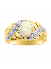 Rylos Classic Ring with 9X7MM Oval Gemstone & Diamonds  Radiant Birthstone Color Stone Jewelry for Women In Yellow Gold Plated Silver  Available in Sizes 5-13