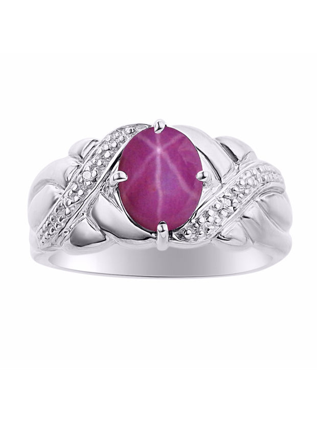 Rylos Classic Ring with 9X7MM Oval Gemstone & Diamonds  Radiant Birthstone Color Stone Jewelry for Women in Sterling Silver  Available in Sizes 5-13