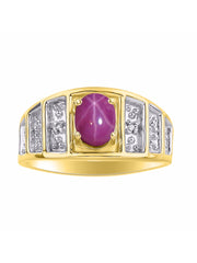 Rylos Classic Style Ring with 7X5MM Oval Gemstone & Diamond Accent  Elegant Birthstone Jewelry for Women and in Yellow Gold Plated Silver  Available in Sizes 5-10