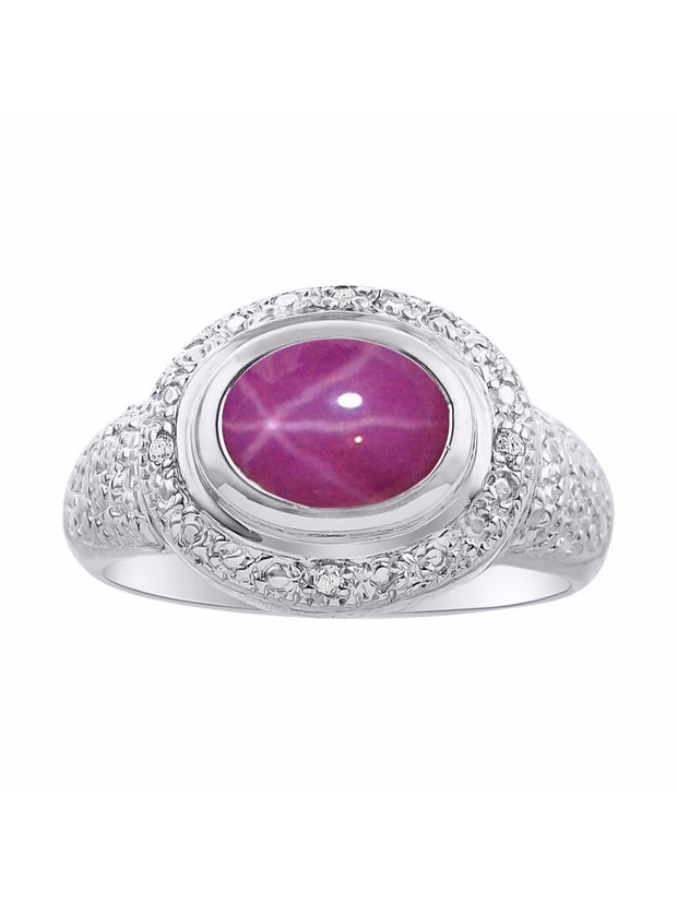 Rylos Classic Ring with 9X7MM Oval Gemstone & Diamonds  Radiant Color Stone Jewelry for Women in Sterling Silver  Available in Sizes 5-13