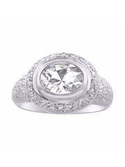 Rylos Classic Ring with 9X7MM Oval Gemstone & Diamonds  Radiant Color Stone Jewelry for Women in Sterling Silver  Available in Sizes 5-13