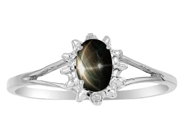 Rylos Halo Ring: Diamond Birthstone with 6X4MM Oval Gemstone - Women's Jewelry in Sterling Silver - Stunning Diamond Ring Sizes 5-10