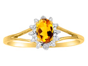 Rylos Halo Ring: Diamond Birthstone with 6X4MM Oval Gemstone - Women's Jewelry in Yellow Gold Plated Silver - Stunning Diamond Ring Sizes 5-10