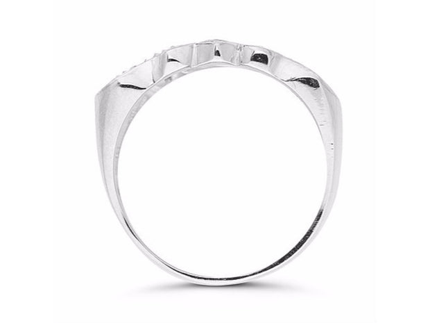 RYLOS Rings  For Women  Jewelry For Women & Men 925 Sterling Silver or Yellow Gold Plated Silver Personalized Diamond Name Ring - Unisex Script Style Shiny 10MM  Special Order, Made to Order Ring 