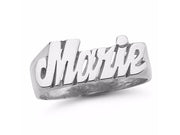 RYLOS Rings  For Women  Jewelry For Women & Men  14K White Gold or Yellow Gold Personalized Name Ring - Unisex Script Style 7mm . Special Order, Made to Order Ring 