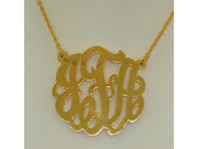 RYLOS Necklaces  For Women Gold Necklaces for Women & Men  Yellow Gold Plated Silver or Sterling Silver Personalized 25MM Nameplate Necklace  Special Order, Made to Order . With 18 inch chain