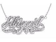 RYLOS Necklaces  For Women Gold Necklaces for Women & Men  14K Yellow Gold or White Gold Personalized 1/4 Carat Diamond Nameplate Necklace  Special Order, Made to Order Necklace 