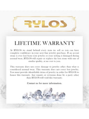 Rylos 14K White Gold Classic Designer Style Oval 12X10MM Solitaire Gemstone Ring - Exquisite Color Stone Jewelry for Women &, Available in Sizes 5-13